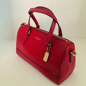 Coach Red 10" Bag with Adjustable Crossbody Strap